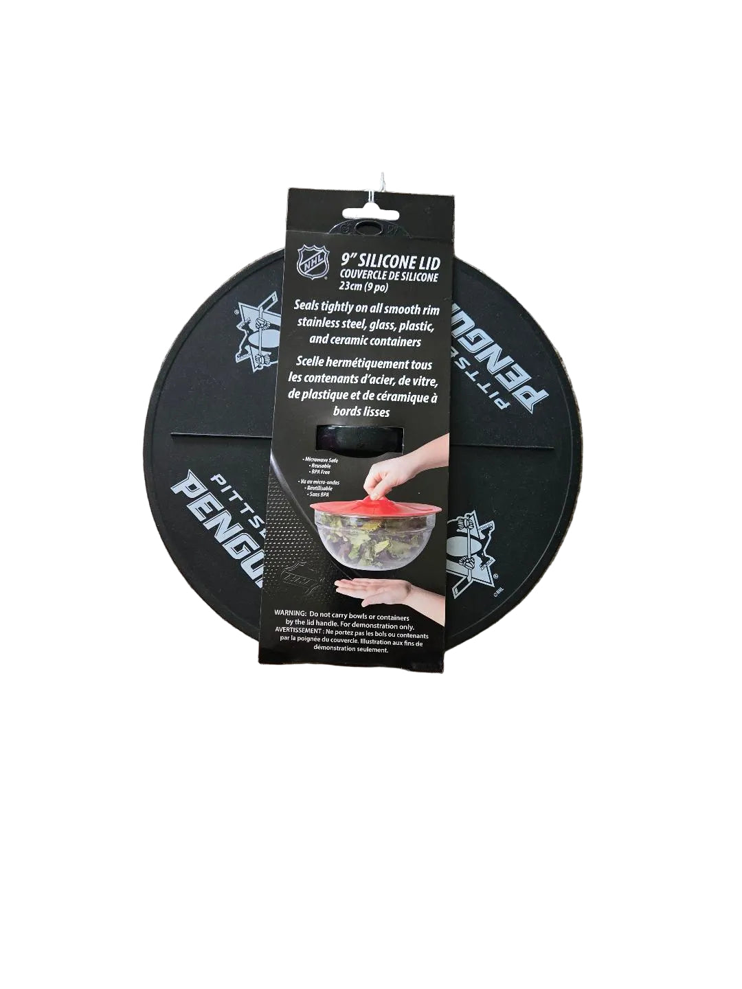 Pittsburgh Penguins 9" Silicone Lid